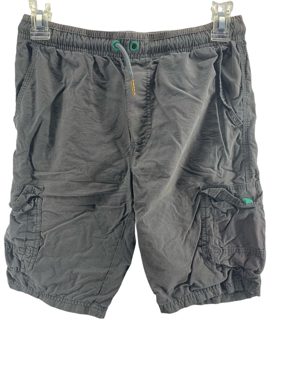 Ocean Current Gray Flat Front Pull-On Cargo Shorts Men's Size Medium